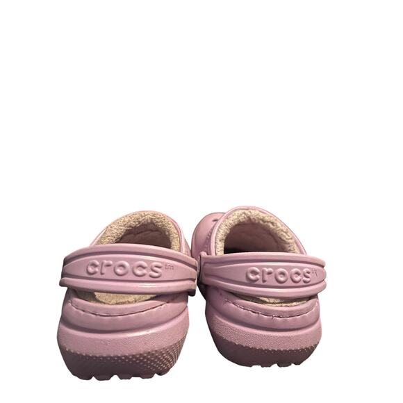 CROCS Fleece Lined Lavender Toddler Size 5C - Picture 3 of 4